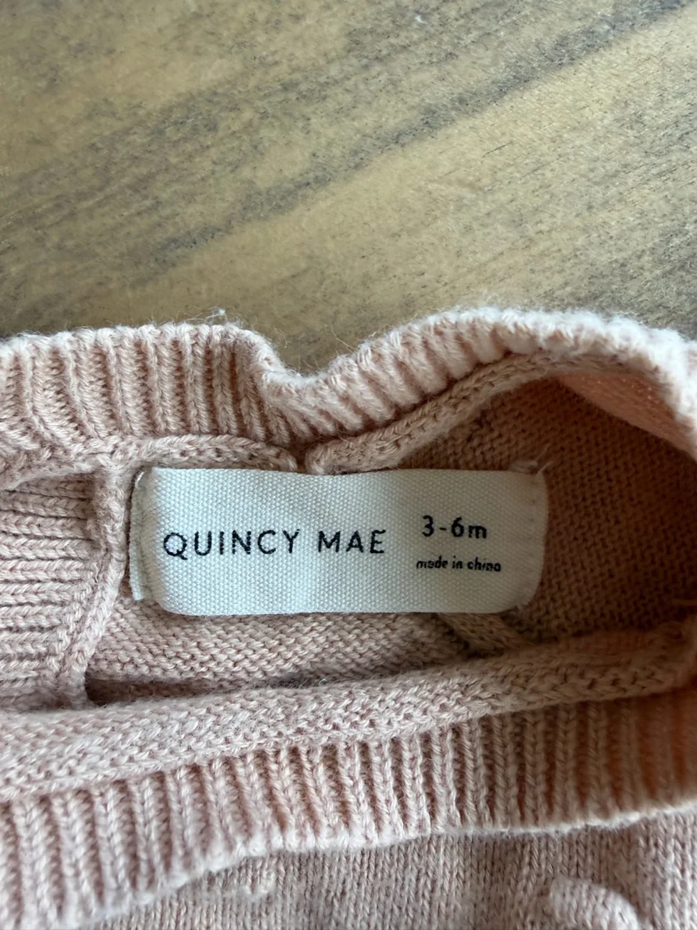 Quincy Mae Bailey Knit Sweater and Knit Pants; 3-6 months; Color: Petal - Picture 6 of 7